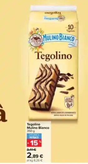 Carrefour Market Tegolino Mulino Bianco 350 g offerta