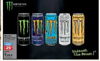 Carrefour Market Monster Energy Drink Gusti Assortiti offerta