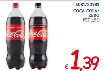 Zona 5081/20983 COCA-COLA/ ZERO PET 1,5 L offerta