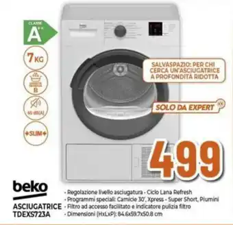 Expert beko ASCIUGATRICE TDEXS723A offerta