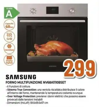 Expert SAMSUNG FORNO MULTIFUNZIONE NV68A1110BSET offerta