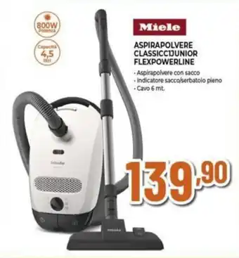 Expert Miele ASPIRAPOLVERE CLASSICCIJUNIOR FLEXPOWERLINE offerta