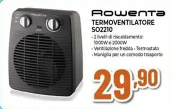 Expert Rowenta TERMOVENTILATORE SO2210 offerta