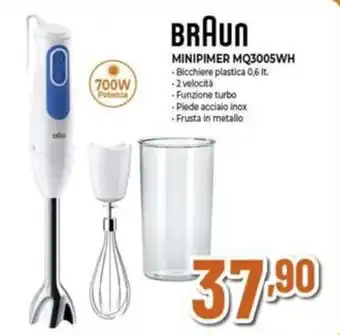 Expert BRAUN MINIPIMER MQ3005WH offerta