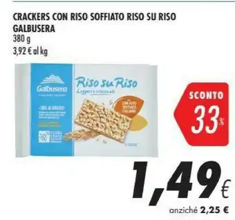 Coop Galbusera Crackers Con Riso Soffiato Riso Su Riso offerta