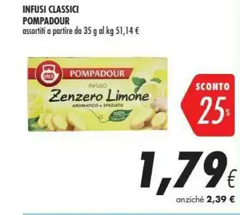 Coop Pompadour Infusi Classici offerta