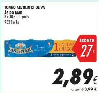 Coop Asdomar ASdoMAR - Tonno all'Olio di Oliva offerta