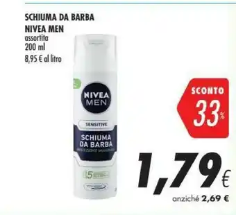 Coop Nivea Schiuma Da Barba Men offerta