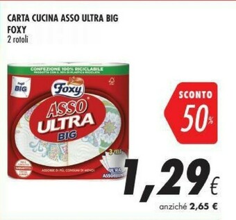 Coop Foxy Carta Cucina Asso Ultra Big offerta