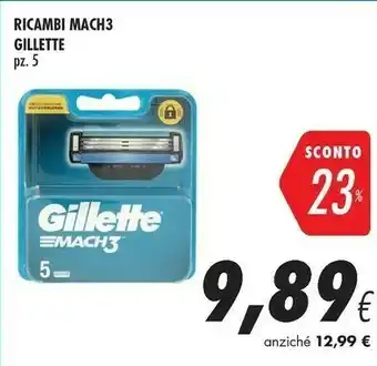 Coop Gillette Ricambi Mach3 offerta