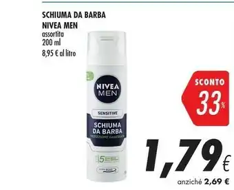 Coop Nivea Schiuma Da Barba offerta