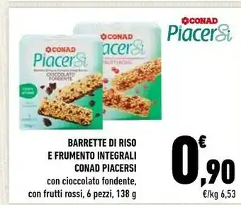 Conad Conad Barrette Di Riso E Frumento Integrali offerta