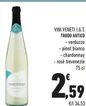 Conad Trodo Antico Vini Veneti IGT Verduzzo offerta