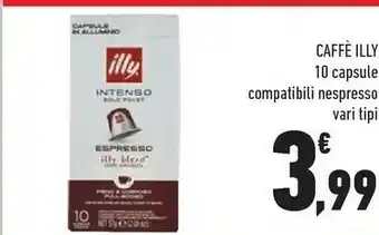 Conad Illy Caffe 10 Capsule Intenso offerta