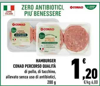 Conad Conad Percorso Qualità Hamburger offerta