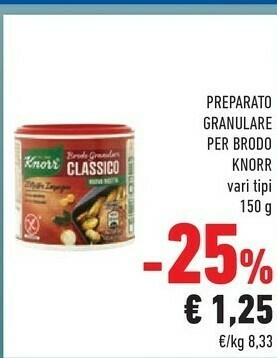 Conad Knorr Brodo Granulare Classico 150 G(ml) offerta