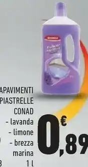 Conad Conad Lavapavimeti Piastrelle Lavanda offerta