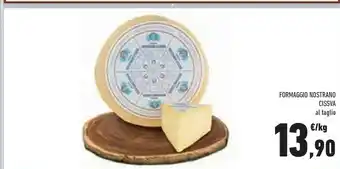 Conad Cissva Formaggio Nostrano offerta