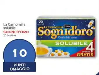 La Camomilla solubile SOGNI D'ORO 20 bustine