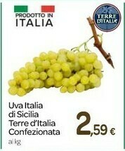 Carrefour Terre d'Italia Uva Italia Di Sicilia offerta
