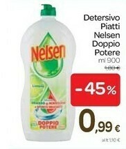 Carrefour Nelsen Detersivo Piatti 900 Ml offerta