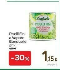 Carrefour Bonduelle Piselli Fini A Vapore offerta