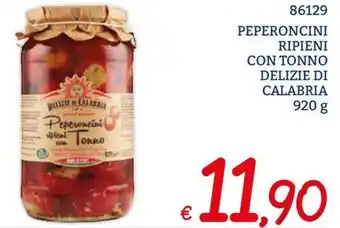 PEPERONCINI RIPIENI CON TONNO DELIZIE DI CALABRIA 920 g