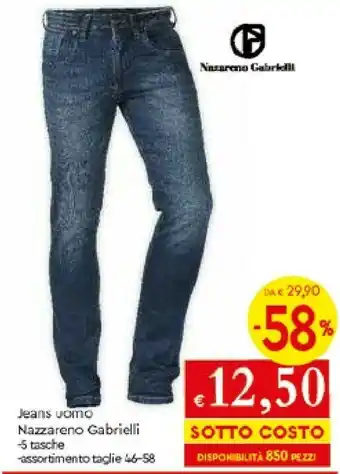 Galassia Jeans Uomo Nazzareno Gabrielli offerta