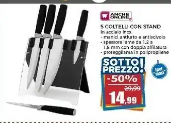 Happy Casa 5 Coltelli Con Stand offerta