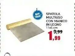 Happy Casa Spatola Multiuso Con Manico In Legno offerta