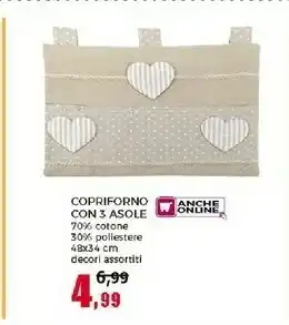 Copriforno Con 3 Asole 70% Cotone 30% Pollestene
