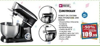 Happy Casa Dictrolux Robot Da Cucina Multifunzione 3 In 1 1300w offerta