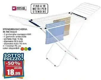 Happy Casa Stendibiancheria In Metallo offerta