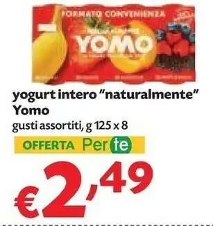 Yomo Yogurt Intero Alla Frutta Naturalmente