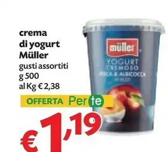 Pam Muller Crema Di Yogurt Pesca & Albicocca 500 G(ml) offerta