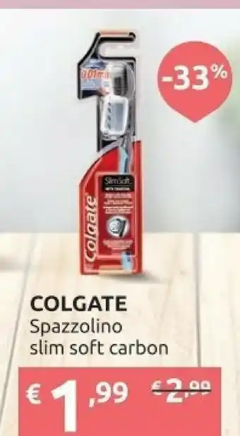 Ipersoap Colgate Spazzolino Slim Soft Carbon offerta
