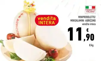 Conad Superstore MINIPROVOLETTE/ MINISALAMINI AURICCHIO vendita intera offerta