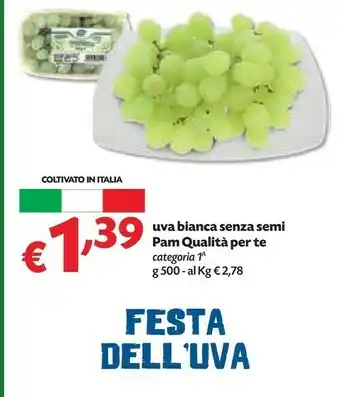 Pam Uva Bianca Senza Semi offerta