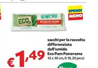 Pam Pam Panorama Sacchi Per La Raccolta Differenziata Dell'umido Eco offerta