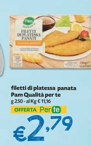 Pam Pam - Filetti Di Platessa Impanati 250 G(ml) offerta