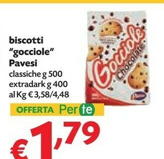Pam Pavesi Pavesi - Gocciole Chocolate 500 g(ml) offerta