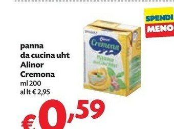 Pam Alinor Panna Da Cucina 200 G(ml) offerta
