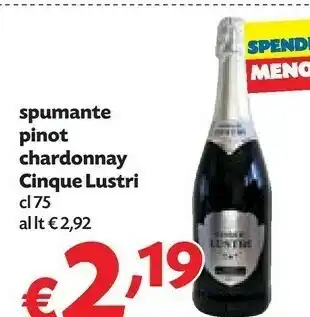 Pam Cinque Lustri Spumante Pinot Chardonnay offerta