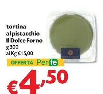 Pam Il Dolce Forno Tortina Al Pistacchio offerta