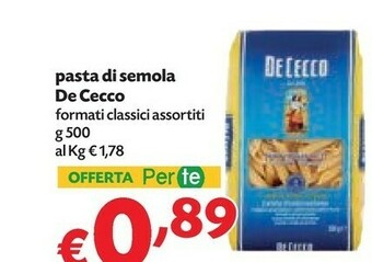 Pam De Cecco Pasta Di Semola Di Grano Duro offerta