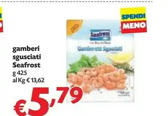 Pam Seafrost Gamberi Sgusciati offerta