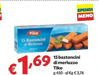 Pam Tiko Bastoncini Di Merluzzo offerta