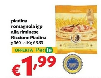Pam Riccione piadina Piadina 360 G(ml) offerta