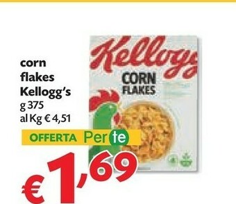 Pam Kellogg's - Corn Flakes 375 G(ml) offerta