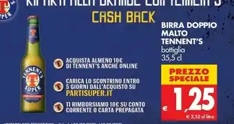 Tigros Tennent's Birra offerta